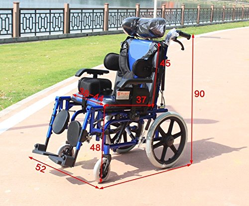 Pediatric High-Back Wheelchair for Children with Cerebral Palsy (Bluebell)