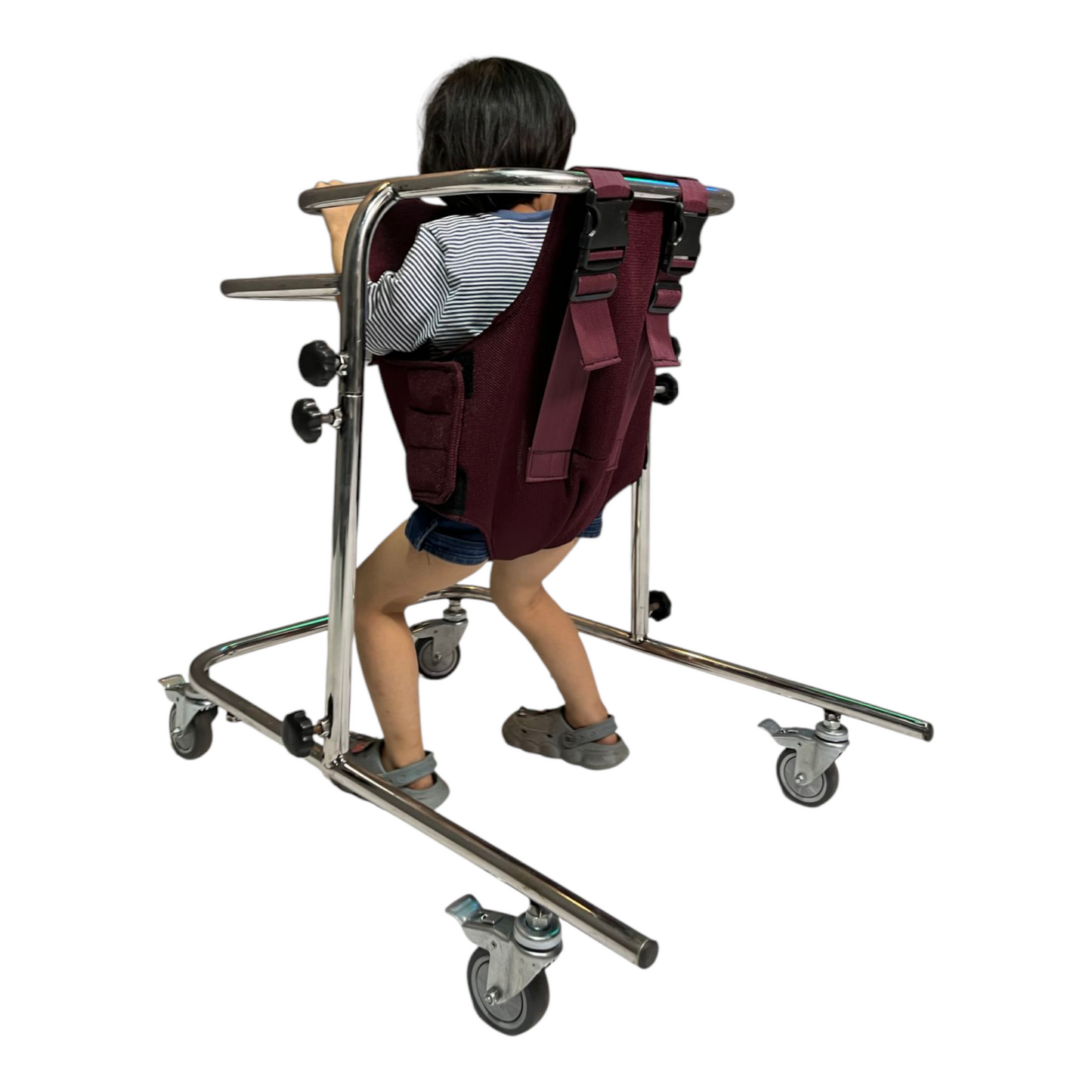 Four-Wheels Upright Training Walker (Tulip)