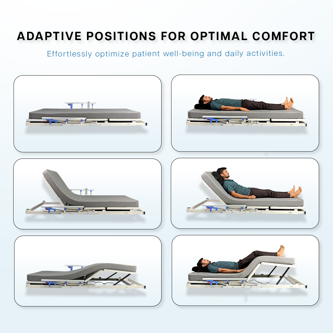 Motorized Reclining Back & Knee Rest Support Beds - ( BedMate )