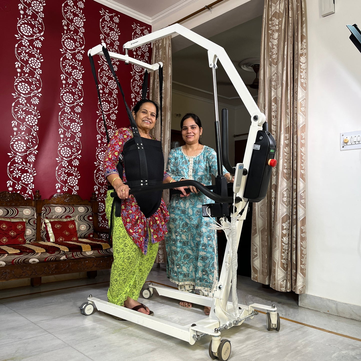 Electric Patient Lift & Transfer Hoist with Walk Sling - Snapdragon