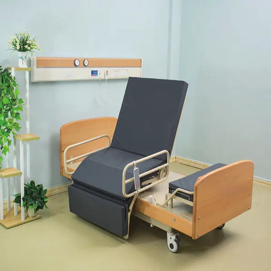 Wooden Electric Medical Elderly Patient Rotating Seven function Home Care Bed from MORECARE MOBILITY & REHABILITATION SOLUTIONS
