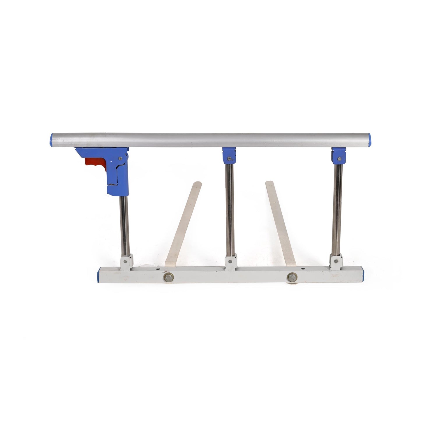 Morecare Aluminum Collapsible Bed Side Rails for Elderly Safety Slides Under Mattress (Pair) - Lavender