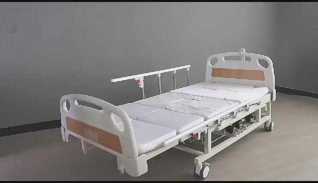 Load video: Morecare Versatile Electric Medical Bed for Home Care with Integrated Toilet - 5 Functions, Portability, and Hospital-Quality Comfort