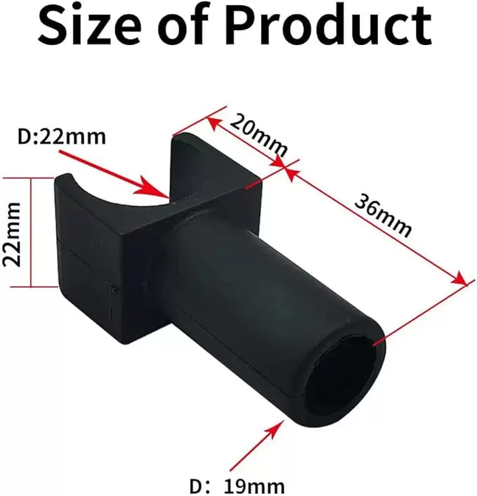 Morecare Wheelchair Seat Rail Guide – Fits 7/8 Inch Tubing, Steel Standard Wheelchairs and Transport Chairs