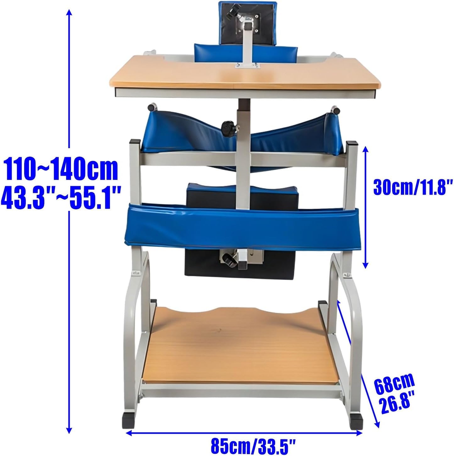 MORECARE Stroke Rehabilitation Standing Frame - Stand Type (Optional Toe Adjuster)