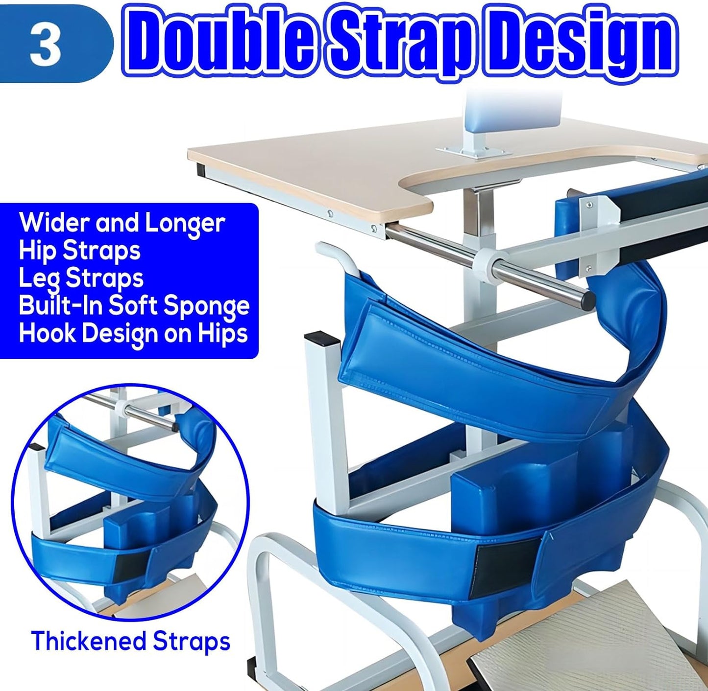 MORECARE Stroke Rehabilitation Standing Frame - Stand Type (Optional Toe Adjuster)