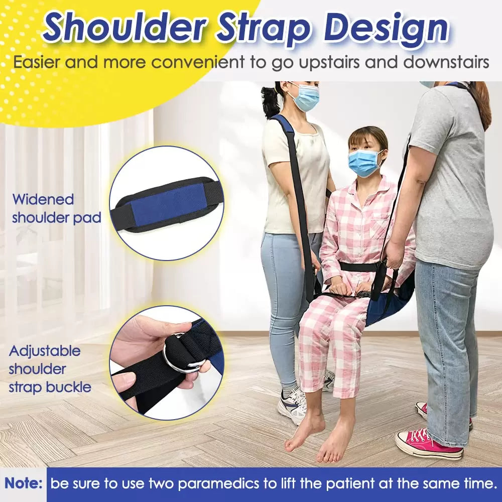 Morecare Patient Lift Aid Stair Transfer Boards for Wheelchair User Slide Transfer Belts for Lifting Seniors, Elderly, Handicap Medical Devices for Home Use