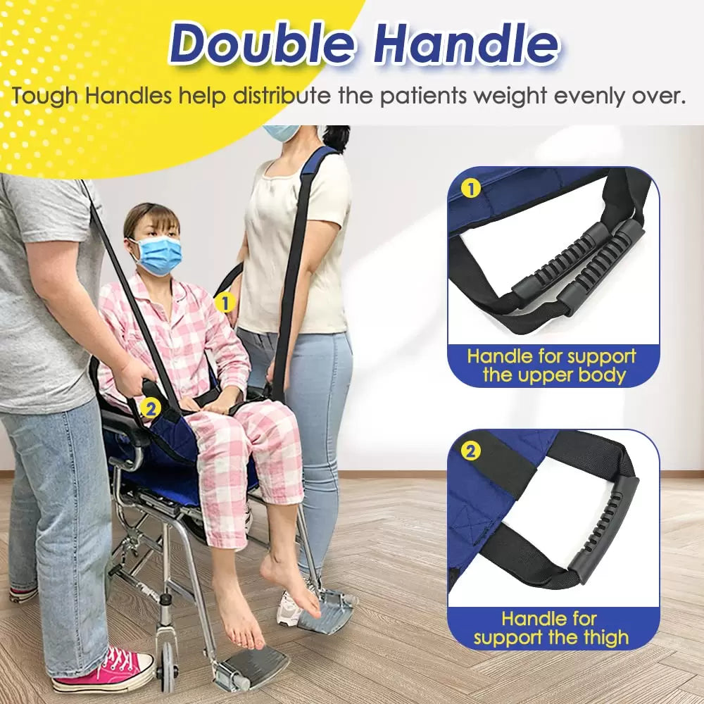 Morecare Patient Lift Aid Stair Transfer Boards for Wheelchair User Slide Transfer Belts for Lifting Seniors, Elderly, Handicap Medical Devices for Home Use