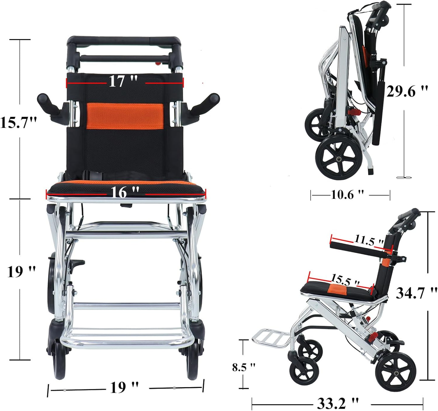 Morecare CP Travel Wheelchair For Kids – Lightweight, Foldable & Portable