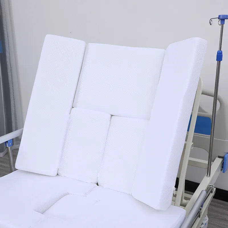 Manual Homecare Nursing Bed with Commode, Side Tilting Operation & Chair Position