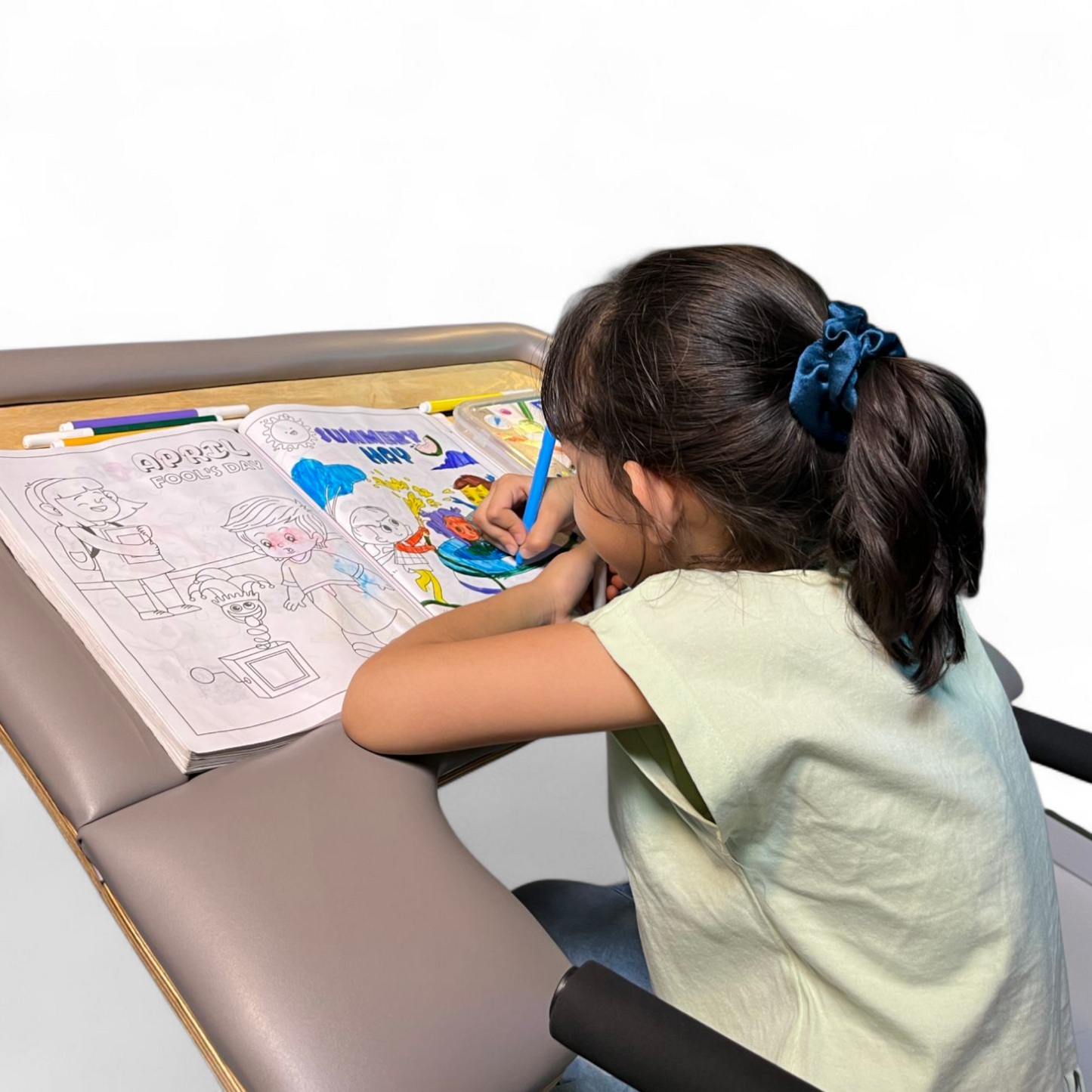 Morecare Mobile Height-&-Angle Adjustable Sit-Stand Desk for Kids