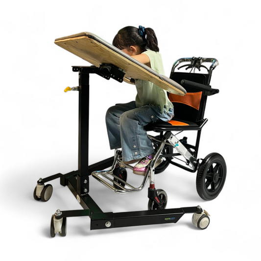 Morecare Mobile Height-&-Angle Adjustable Sit-Stand Desk for Kids