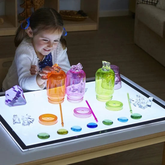 MORECARE Illuminating Sensory Table Pad for Children with Cerebral Palsy