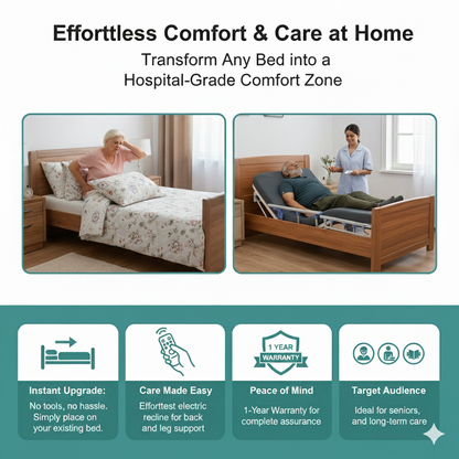 Motorized Reclining Back & Knee Rest Support Beds - ( BedMate )
