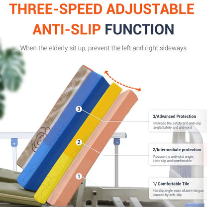 Electric Side Tilting Homecare Bed with Integrated Commode – Platina