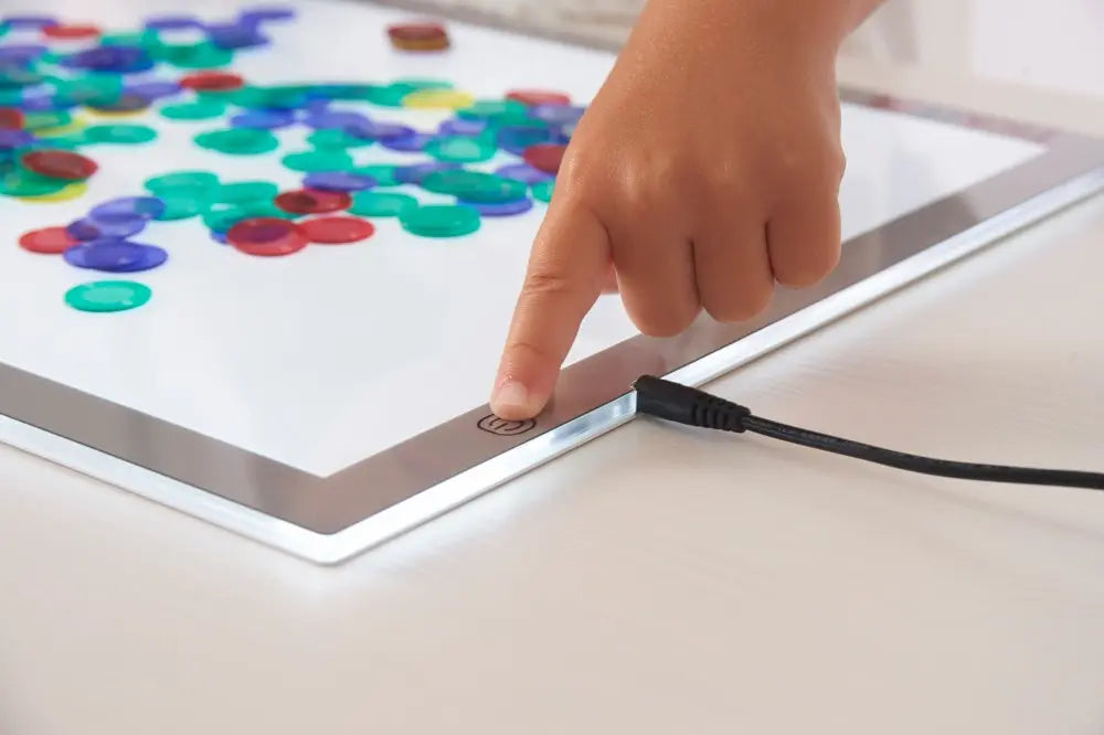 MORECARE Illuminating Sensory Table Pad for Children with Cerebral Palsy