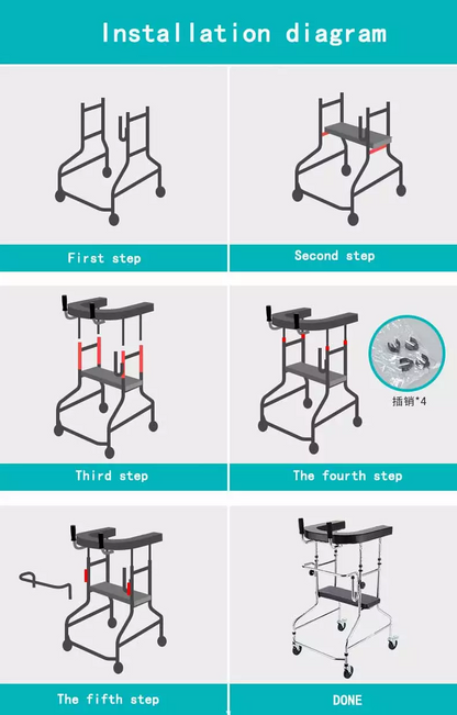 MORECARE ADULT CP WALKER CUM GAIT TRAINER (Hemi-Plegia Walker) from MORECARE MOBILITY & REHABILITATION SOLUTIONS