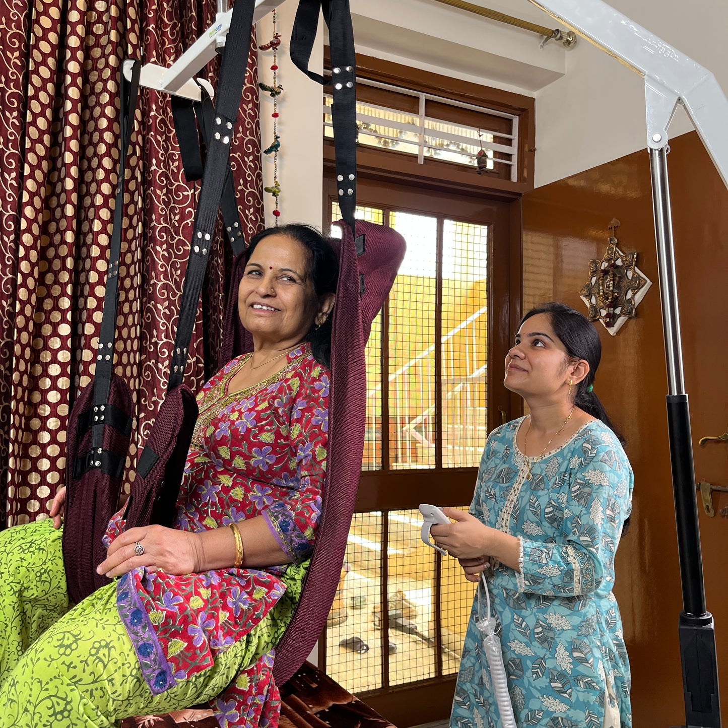 Electric Patient Lift & Transfer Hoist with Walk Sling - Snapdragon