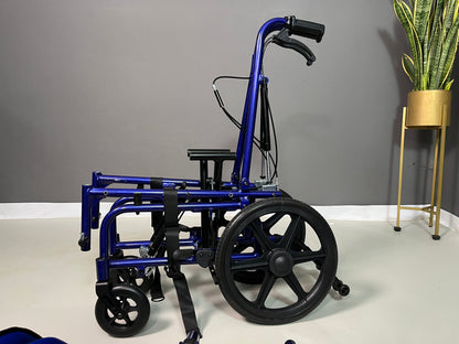 Tilt & Reclining CP Wheelchair Cum Stroller – Blue Flax