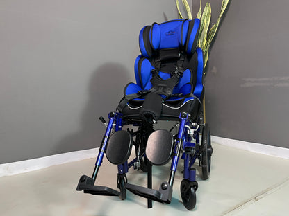Tilt & Reclining CP Wheelchair Cum Stroller – Blue Flax