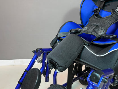 Tilt & Reclining CP Wheelchair Cum Stroller – Blue Flax