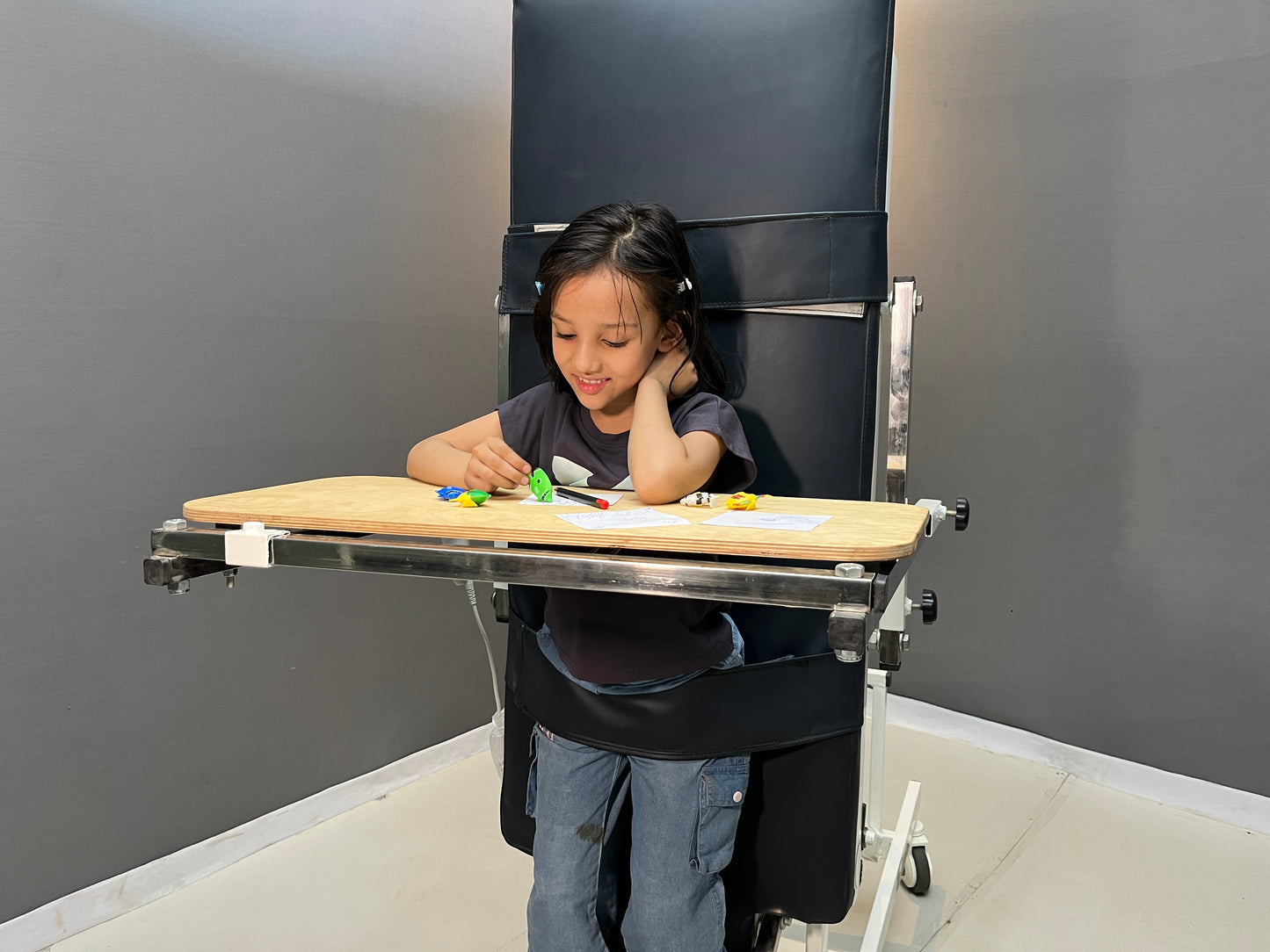 Morecare Electric Tilt Table for Kids – 90° Adjustable Pediatric Tilt Therapy Table