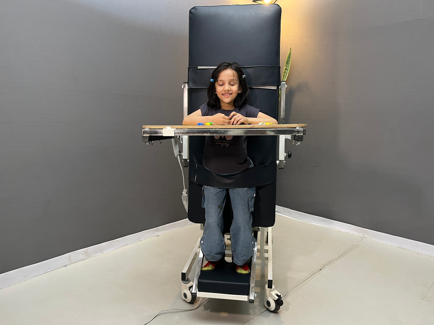 Morecare Electric Tilt Table for Kids – 90° Adjustable Pediatric Tilt Therapy Table