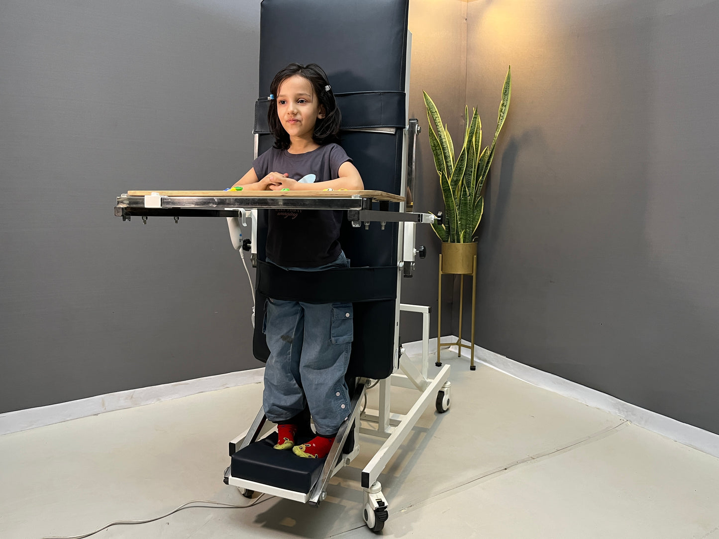 Morecare Electric Tilt Table for Kids – 90° Adjustable Pediatric Tilt Therapy Table