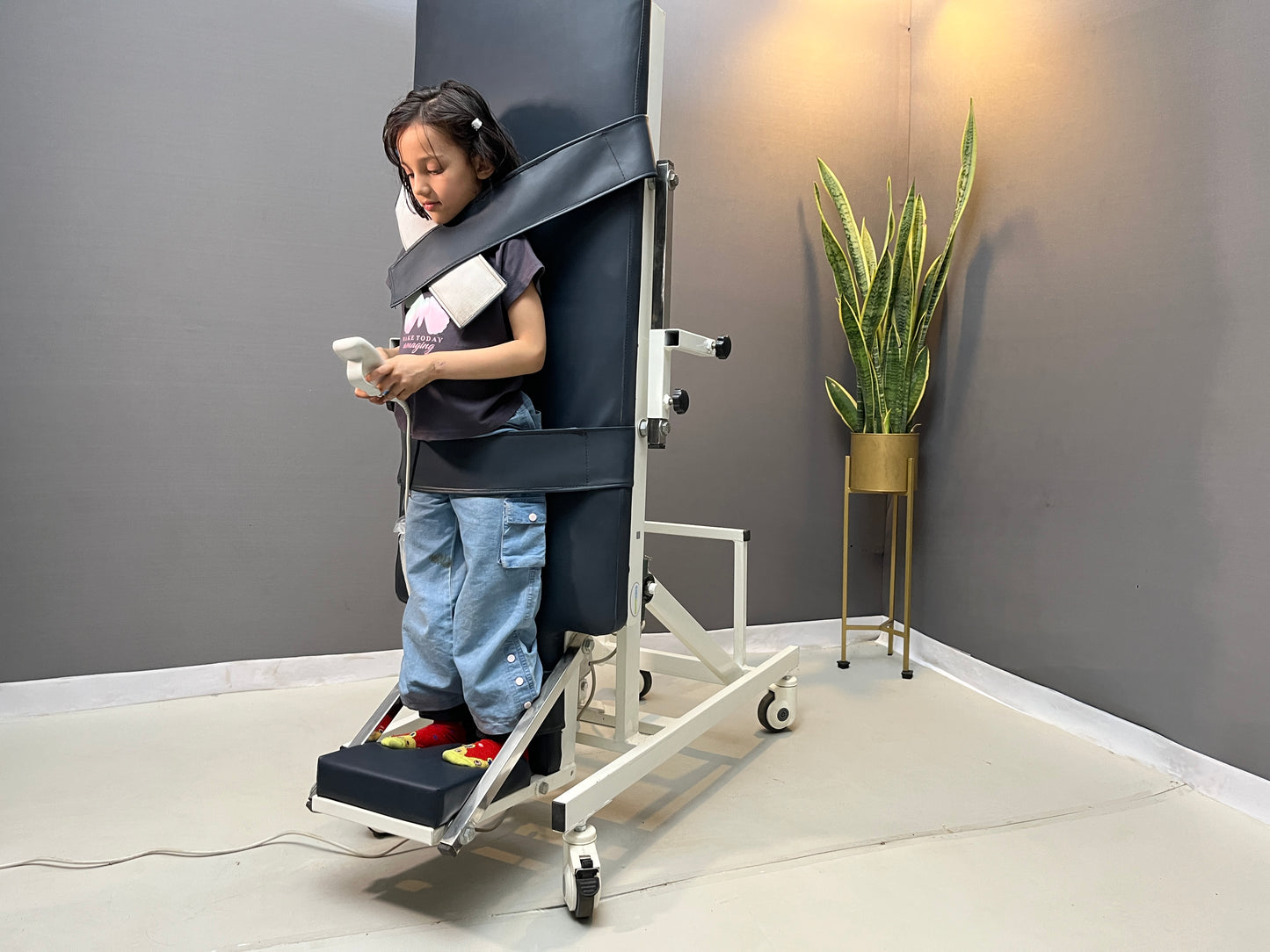 Morecare Electric Tilt Table for Kids – 90° Adjustable Pediatric Tilt Therapy Table