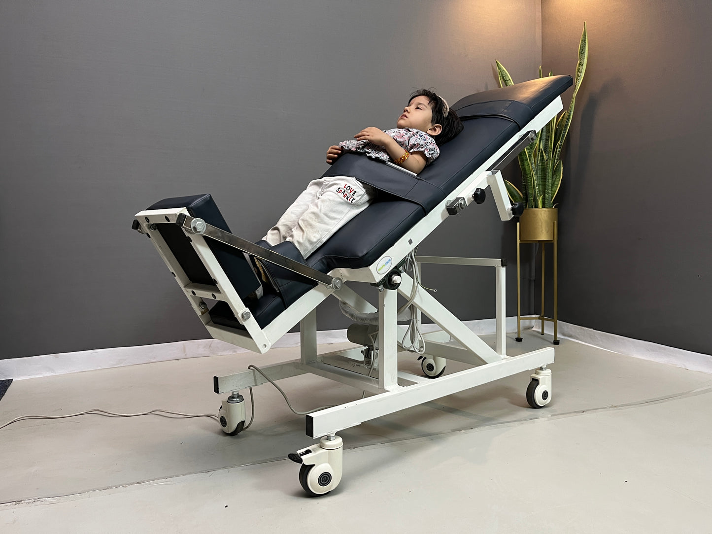 Morecare Electric Tilt Table for Kids – 90° Adjustable Pediatric Tilt Therapy Table