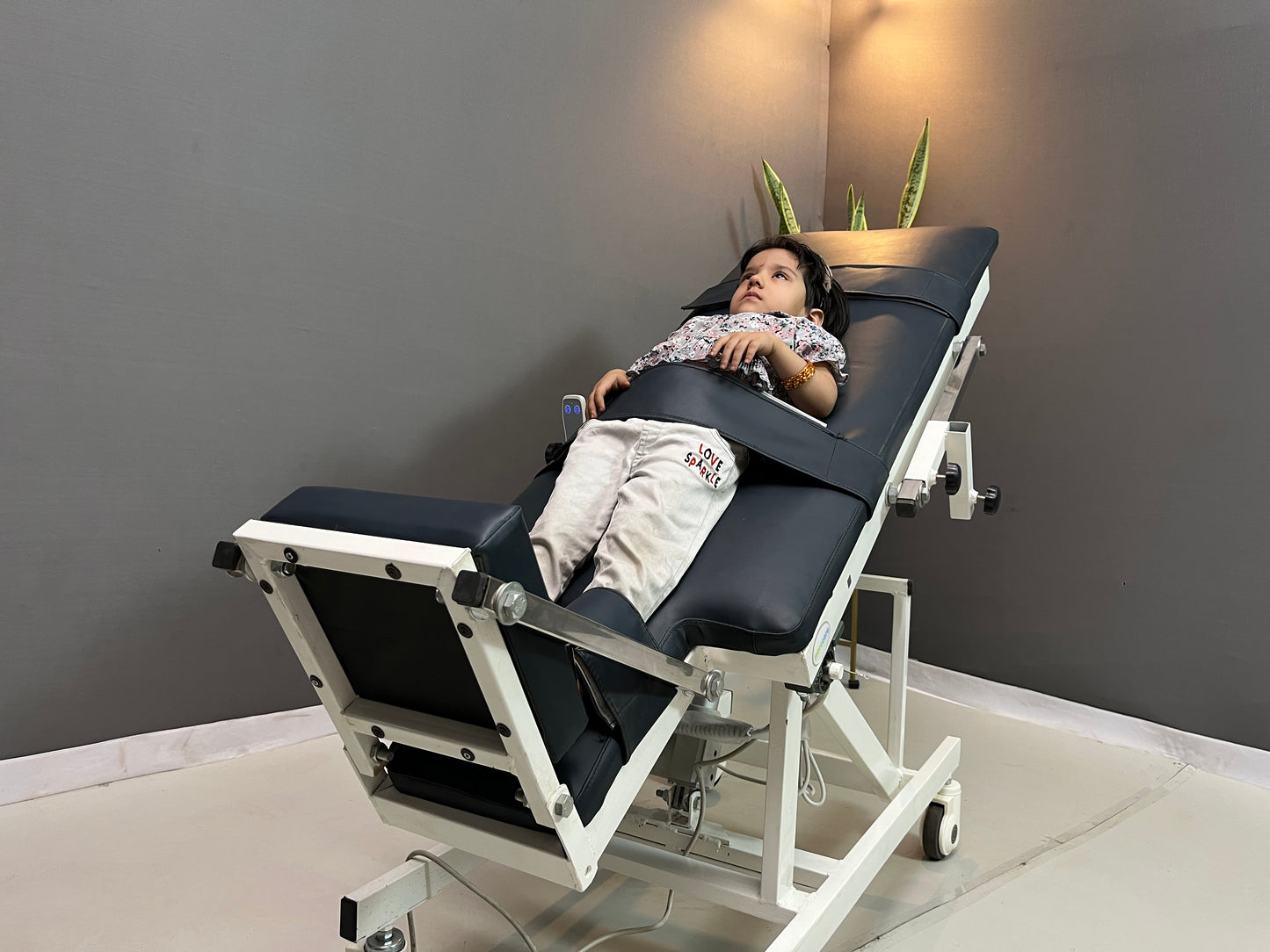 Morecare Electric Tilt Table for Kids – 90° Adjustable Pediatric Tilt Therapy Table