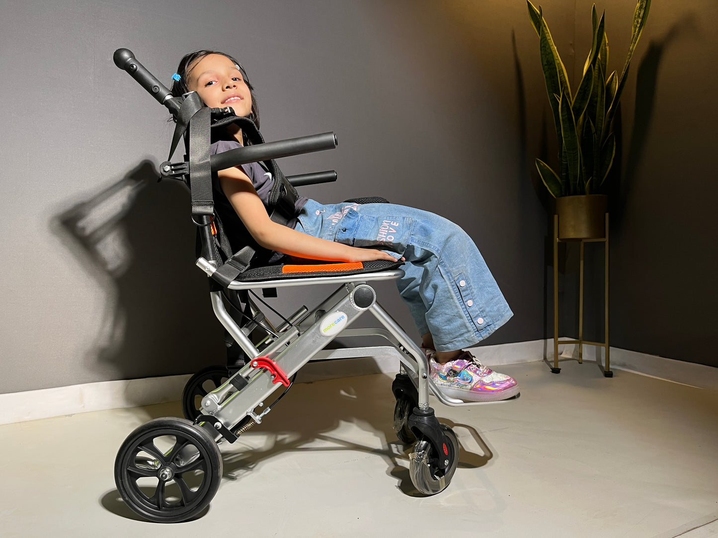 Morecare CP Travel Wheelchair For Kids – Lightweight, Foldable & Portable