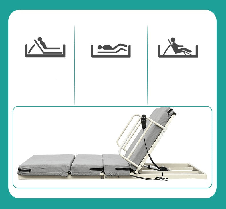 Morecare Motorized Reclining Back Rest and Knee Rest Support HomeCare Patient Beds