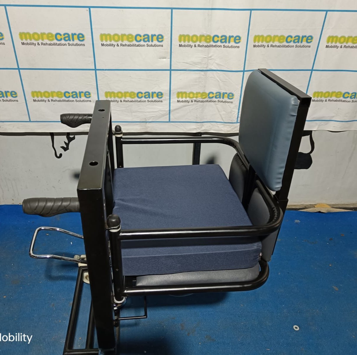 Morecare Patient Transfer Chair with Hydraulic Lift - Stainless Steel, Waterproof