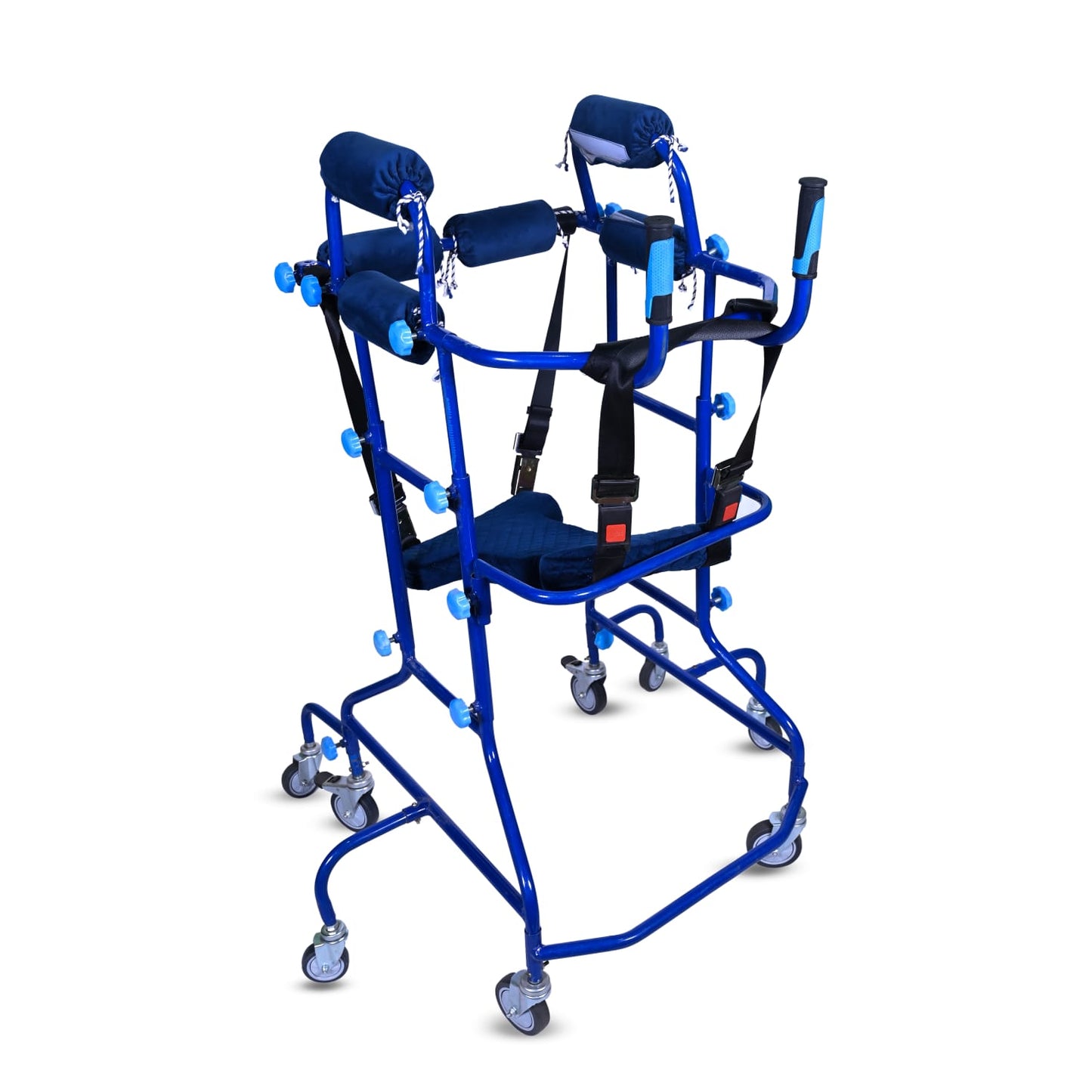 Morecare Multi Function Adult Standing Walker For Gait Rehabilitation With 8 Wheels - Mild Steel