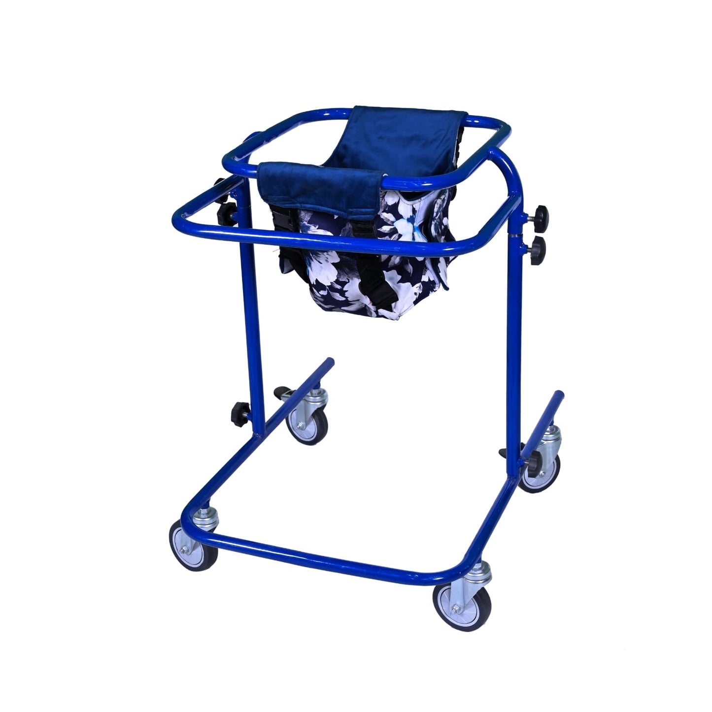 Mild Steel Four-Wheels Upright Training CP Walker for Kids & Teens