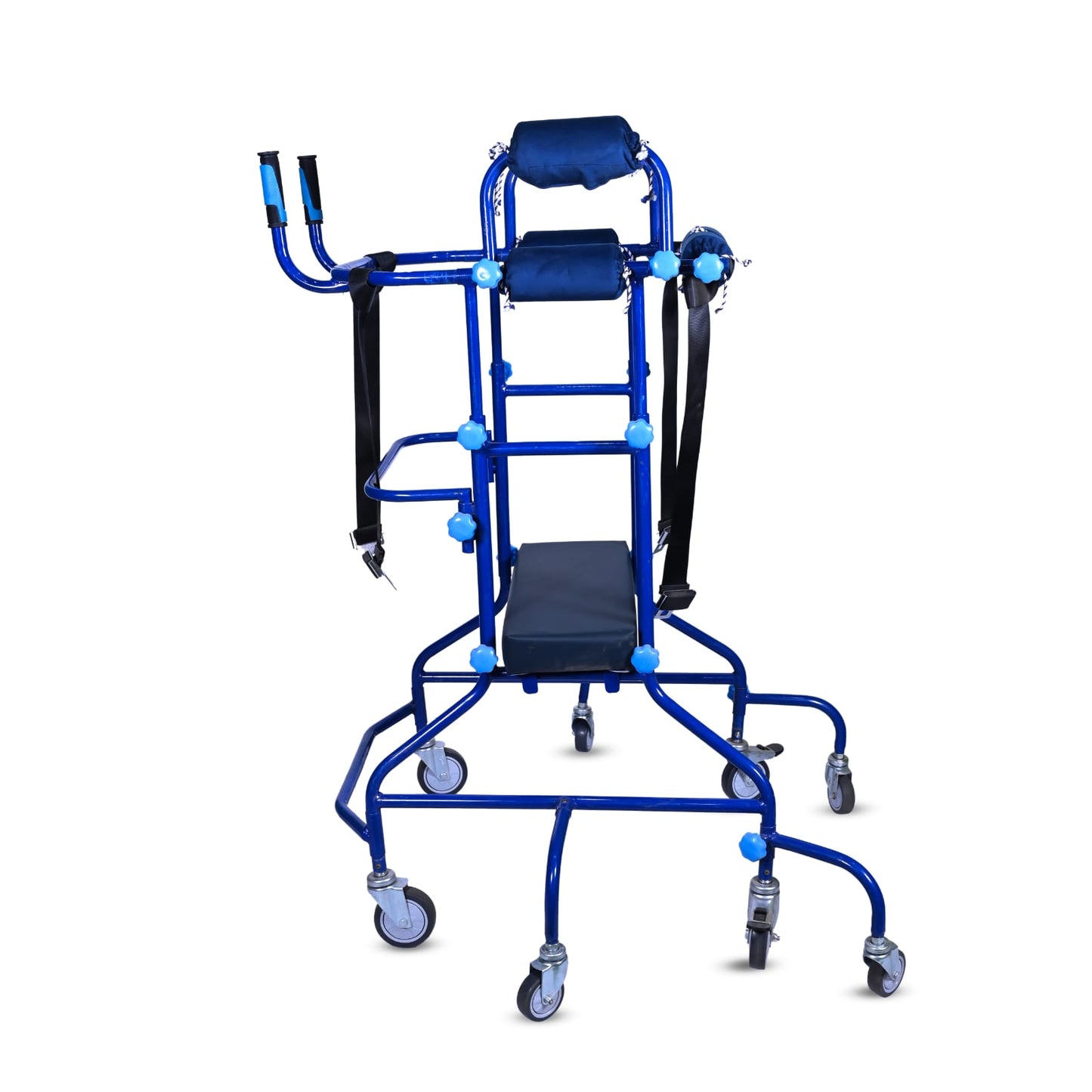 Morecare Multi Function Adult Standing Walker For Gait Rehabilitation With 8 Wheels - Mild Steel