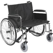 Morecare 26-Inch Wide Heavy-Duty Bariatric Wheelchair with Elevating Legrests, Removable Full Arms