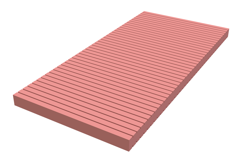 Morecare Premium Hospital Bed Mattress | 4-Inch CNC Cut Foam for Pressure Relief