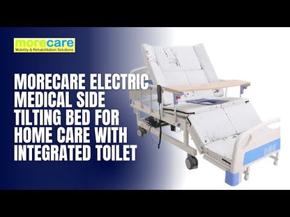 Electric Side Tilting Homecare Bed with Integrated Commode – Platina
