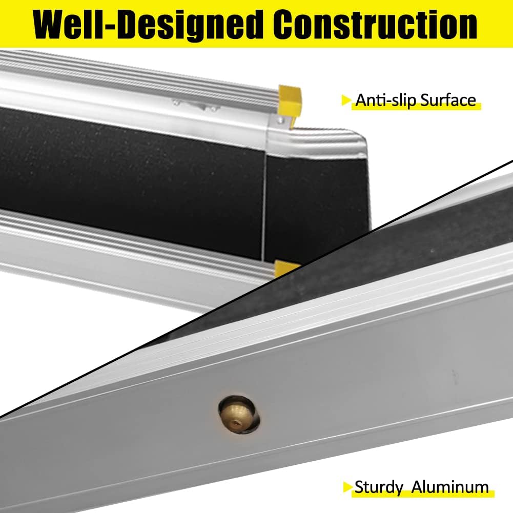 Telescopic Aluminum Wheelchair Ramp - Portable For Stairs (5 Ft / 3 Ft) from Morecare