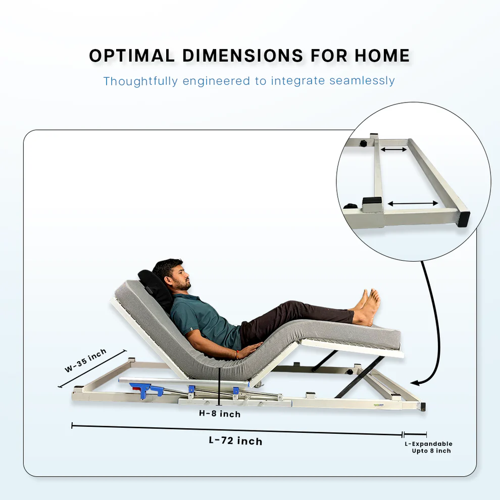 Morecare Bedmate - Motorized Reclining Back & Knee Rest Support Beds