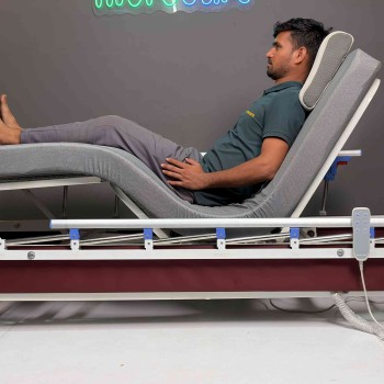 Morecare Flora - Ultra Low-hi Height Adjustable Three Function Electric Homecare Bed 