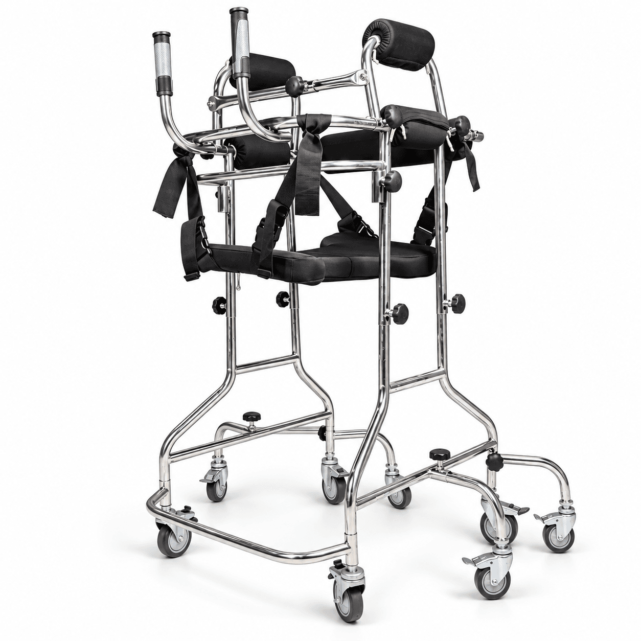 Morecare Crab Walker – 8-Wheel Anti-Rollover Adult Standing & Gait Training Walker