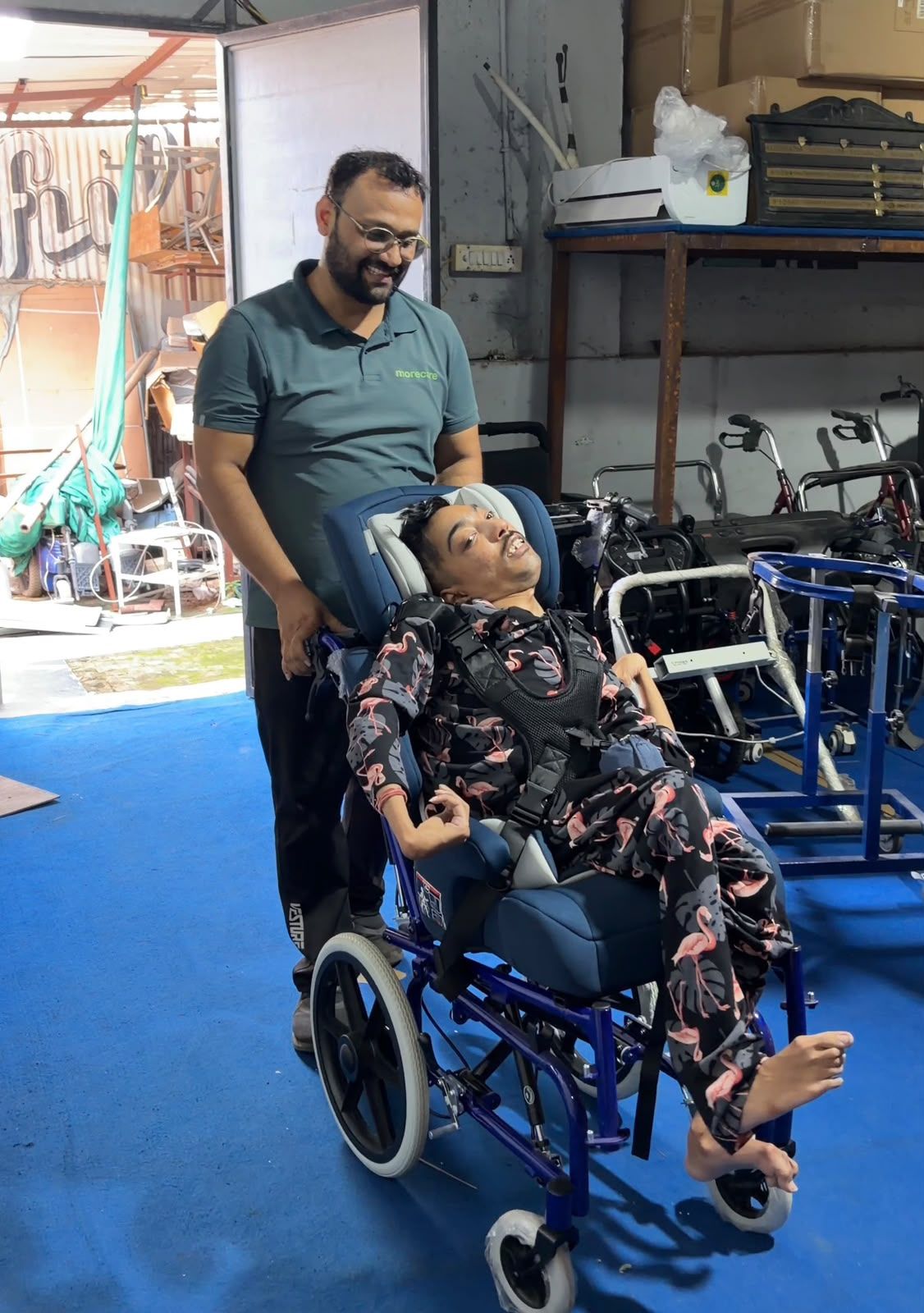 Learning How to Use the Chair at Home