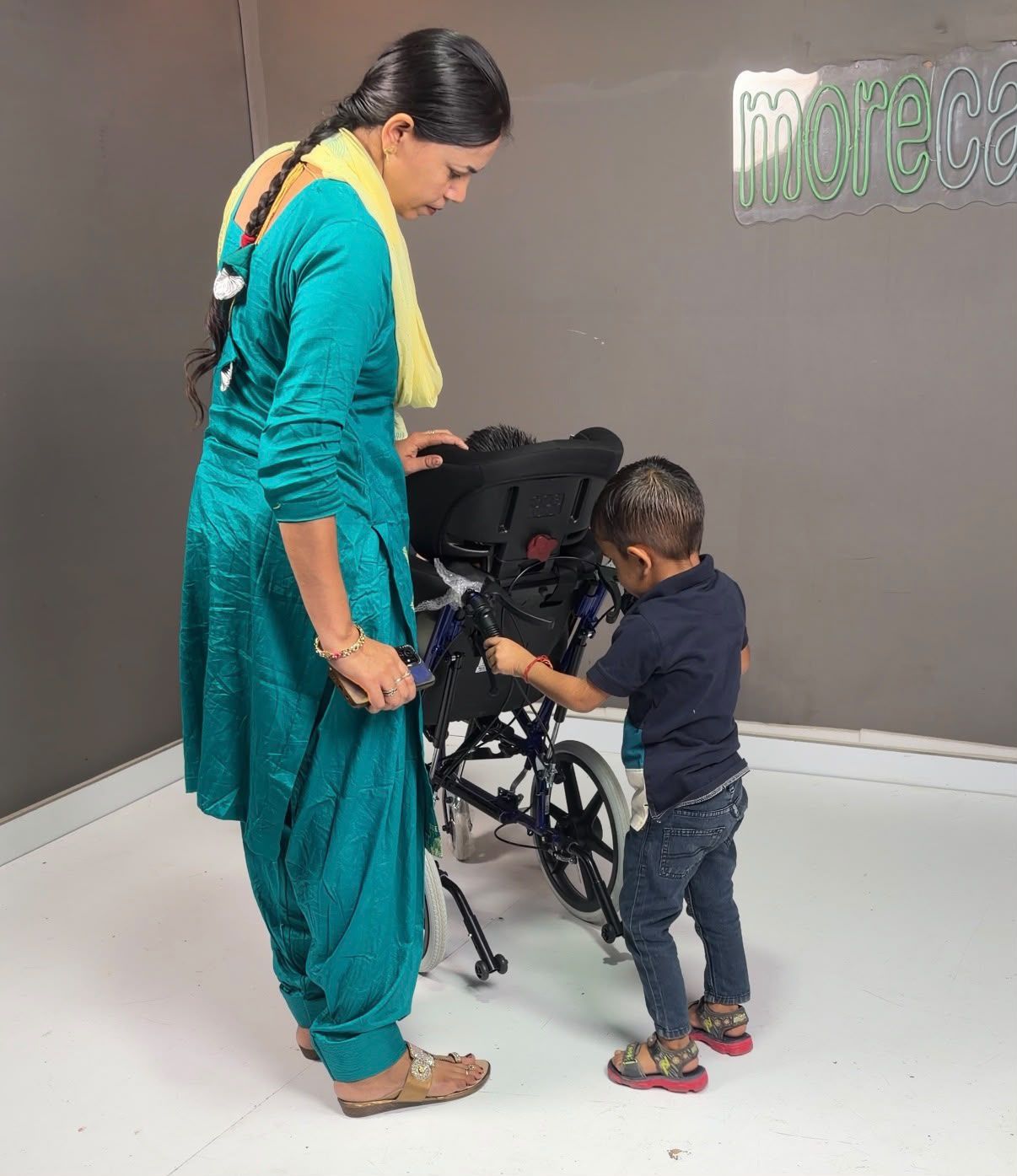 Visiting Morecare with Tushar